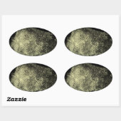 Fingerabdruck der umgekehrten Schleife Ovaler Aufkleber (Blatt)