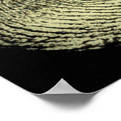 Fingerabdruck der umgekehrten Schleife Poster (Ecke)