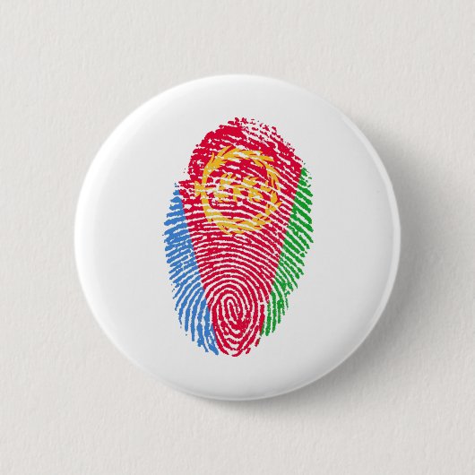 Fingerabdruck des Flaggenstaates von Eritrea Button (Vorderseite)