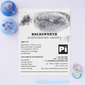 Fingerabdruck-Design, Privatdetektiv Flyer (Einzeln)