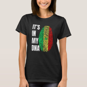 Fingerabdruck-DNA-Biometrie-Flagge Senegal   T-Shirt