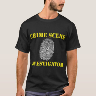 Fingerabdruck-Erkennungspool des Kriminalwissensch T-Shirt