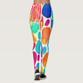 Fingerabdruck Fusion Art Leggings (Rückseite)