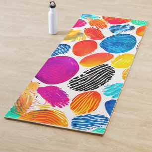 Fingerabdruck-Fusionskunst Yogamatte