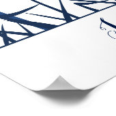 Fingerabdruck-Gästebuchleuchter Poster (Ecke)