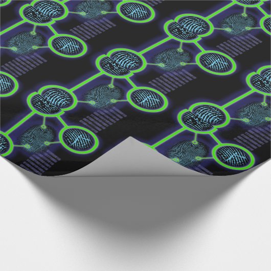 Fingerabdruck Geschenkpapier (Ecke)