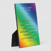 Fingerabdruck Gottes Gedicht Fotoplatte (Seite)