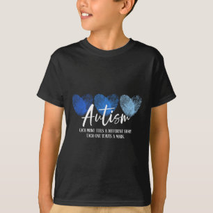 Fingerabdruck Herz Autismus Jeder Abdruck Erzählt T-Shirt