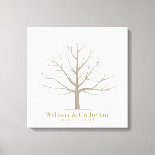 Fingerabdruck-Hochzeitstil - Square-Leinwand Leinwanddruck (Vorderseite)