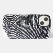 Fingerabdruck iPhone Hülle (Rückseite (Horizontal))