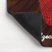 Fingerabdruck-Kennzeichen der tschechischen Touch Mousepad (Ecke)