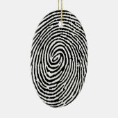 Fingerabdruck Keramik Ornament (Rechts)