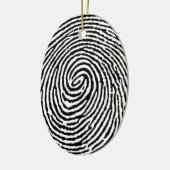 Fingerabdruck Keramik Ornament (Links)