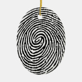Fingerabdruck Keramik Ornament (Vorne)