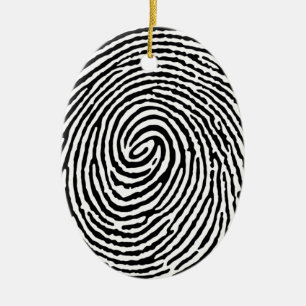 Fingerabdruck Keramik Ornament