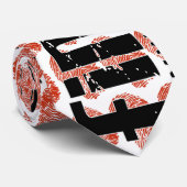 Fingerabdruck-Krawatte Krawatte (Gerollt)