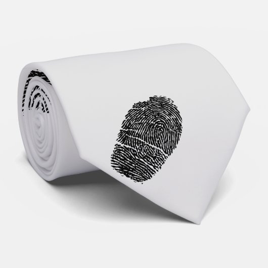 Fingerabdruck-Krawatte Krawatte (Gerollt)
