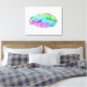 Fingerabdruck Leinwanddruck (Insitu (Schlafzimmer))