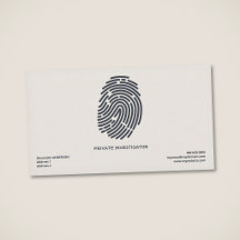 Fingerabdruck - Minimalistischer Privatdetektiv