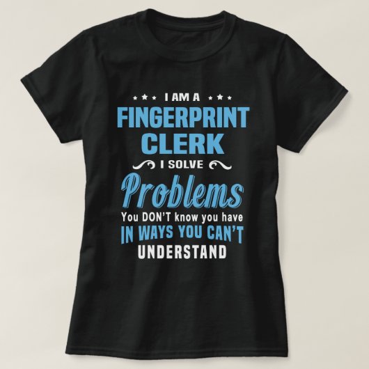 Fingerabdruck-Mitarbeiter T-Shirt (Design vorne)