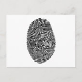 Fingerabdruck Postkarte (Vorderseite)