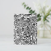 Fingerabdruck Postkarte (Stehend Vorderseite)