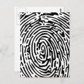 Fingerabdruck Postkarte (Vorne/Hinten)