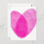 Fingerabdruck Postkarte (Vorne/Hinten)