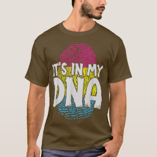 Fingerabdruck pro Monat DNA LGBTQ Pan T-Shirt