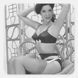 Fingerabdruck Quadratischer Aufkleber