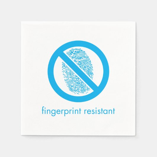 Fingerabdruck-resistente Unterschrift Napkins Serviette (Vorderseite)