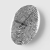 Fingerabdruck Runde Wanduhr (Winkel)