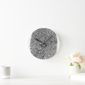 Fingerabdruck Runde Wanduhr (Zuhause)