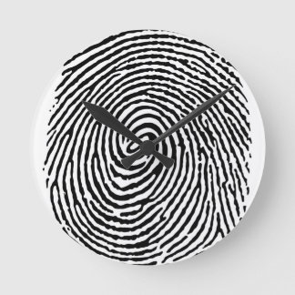 Fingerabdruck Runde Wanduhr