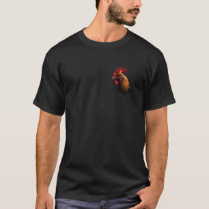 Fingerabdruck-Stil - Hühner-Vater-Mutter T-Shirt