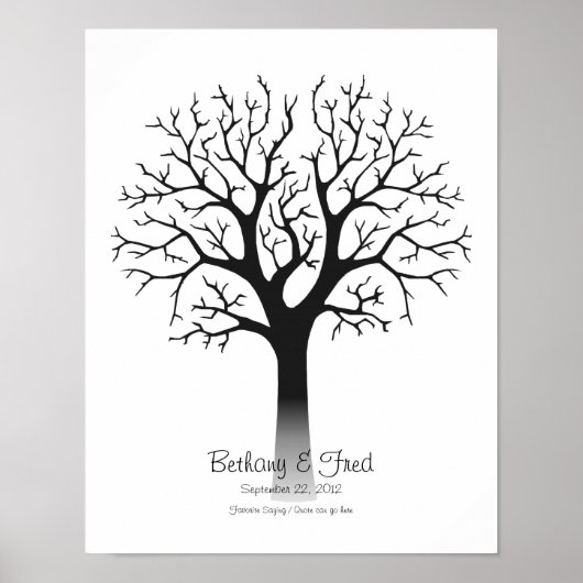 Fingerabdruck-Struktur 11"x14" Poster (Vorne)