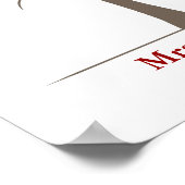 Fingerabdruck-Struktur des Lehrers Poster (Ecke)