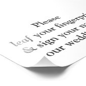 Fingerabdruck-Tree-Anweisungskarte Fotodruck (Ecke)