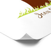 Fingerabdruck Tree Wedding - Heartastic (weiß) Poster (Ecke)