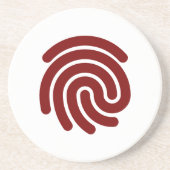 Fingerabdruck Vector Untersetzer (Vorne)