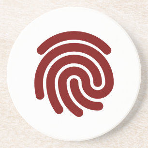 Fingerabdruck Vector Untersetzer