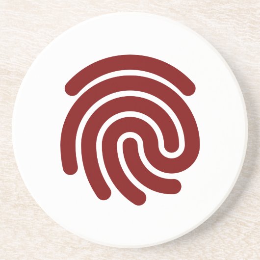 Fingerabdruck Vector Untersetzer (Vorne)