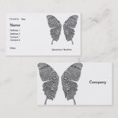 Fingerabdruck Wings Visitenkarte (Vorne/Hinten)