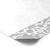Fingerabdruckbaum C mit Damask - 40"x60" Poster (Ecke)