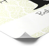 Fingerabdruckbaum C mit Damask Green - 11"x14" Poster (Ecke)