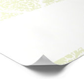 Fingerabdruckbaum C mit Damask Green - 24"x24" Poster (Ecke)
