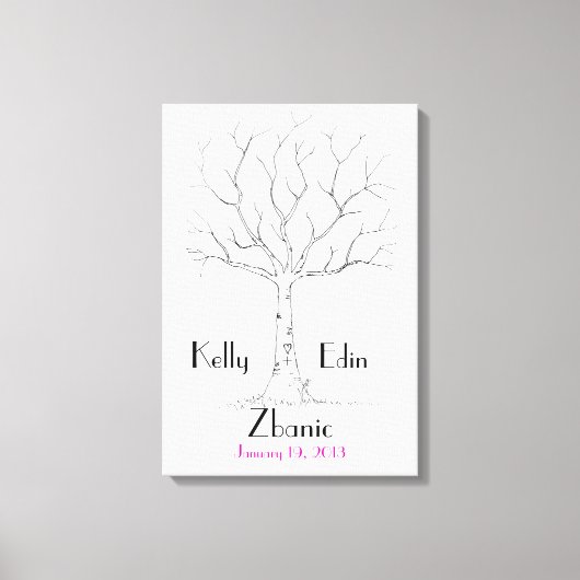 Fingerabdruckbaum Leinwanddruck (Vorderseite)