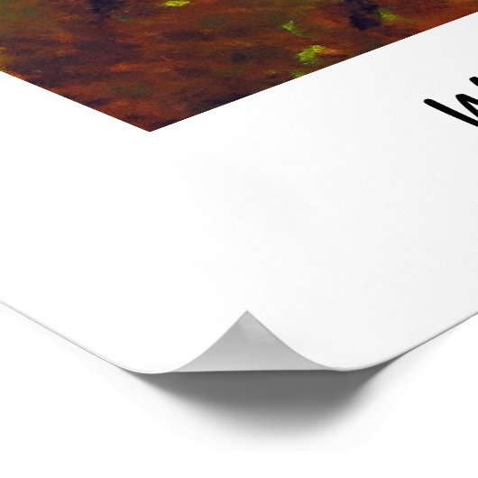 Fingerabdruckbaum Poster (Ecke)