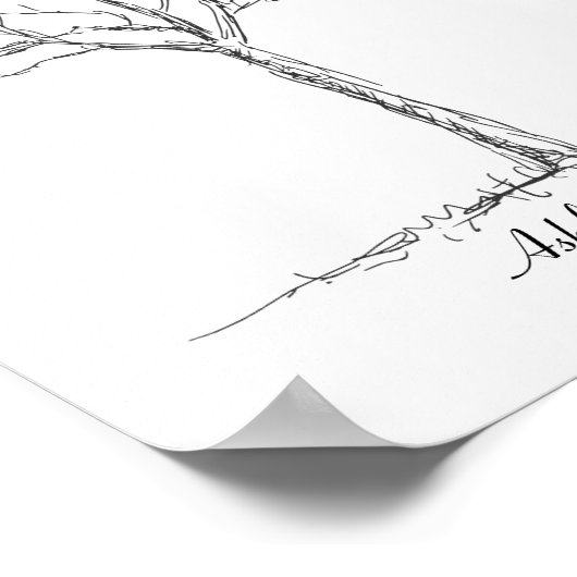 Fingerabdruckbaum Poster (Ecke)