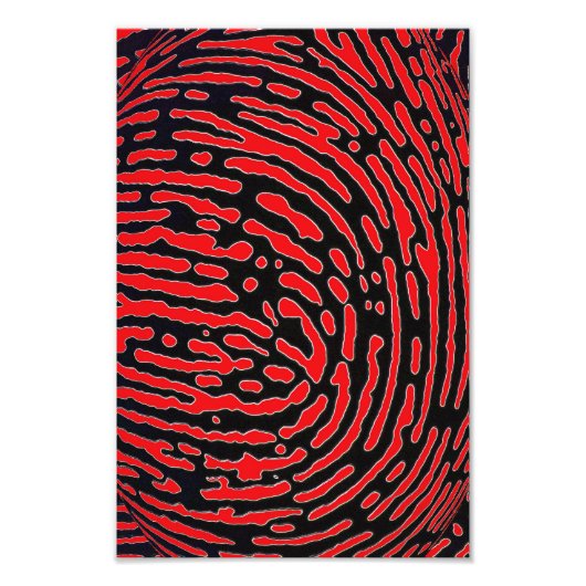 Fingerabdruckblase Fotodruck (Vorne)